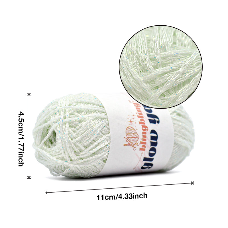 Glow-in- Dark Hollow Yarn for DIY Handbag Purse Basket Cushion Crochet Bag(3 color)