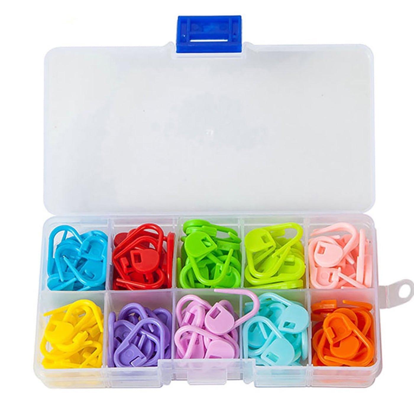 120 Locking Stitch Markers in Plastic Case - BlingBlingYarn