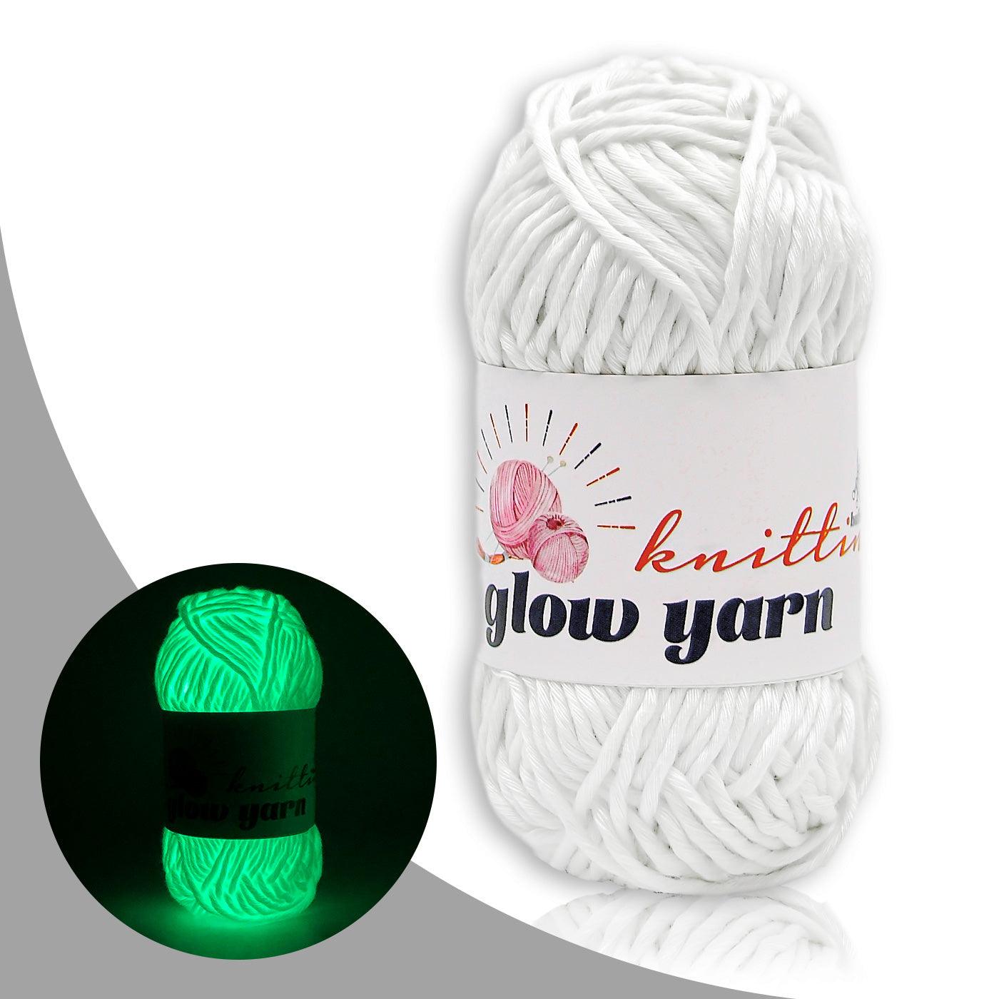 Traditional  High Brightness  Glow-in-the-Dark Yarn（11 color package)