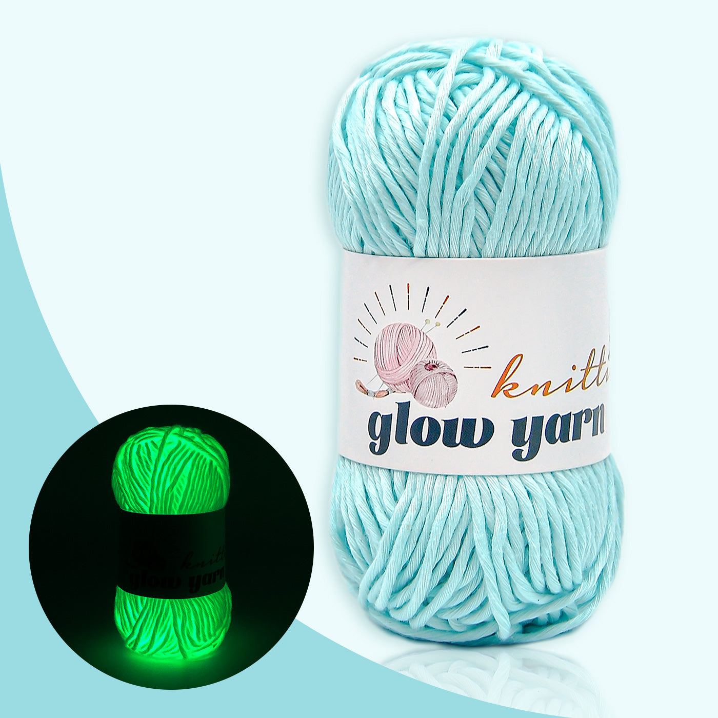 Traditional  High Brightness  Glow-in-the-Dark Yarn（11 color package)