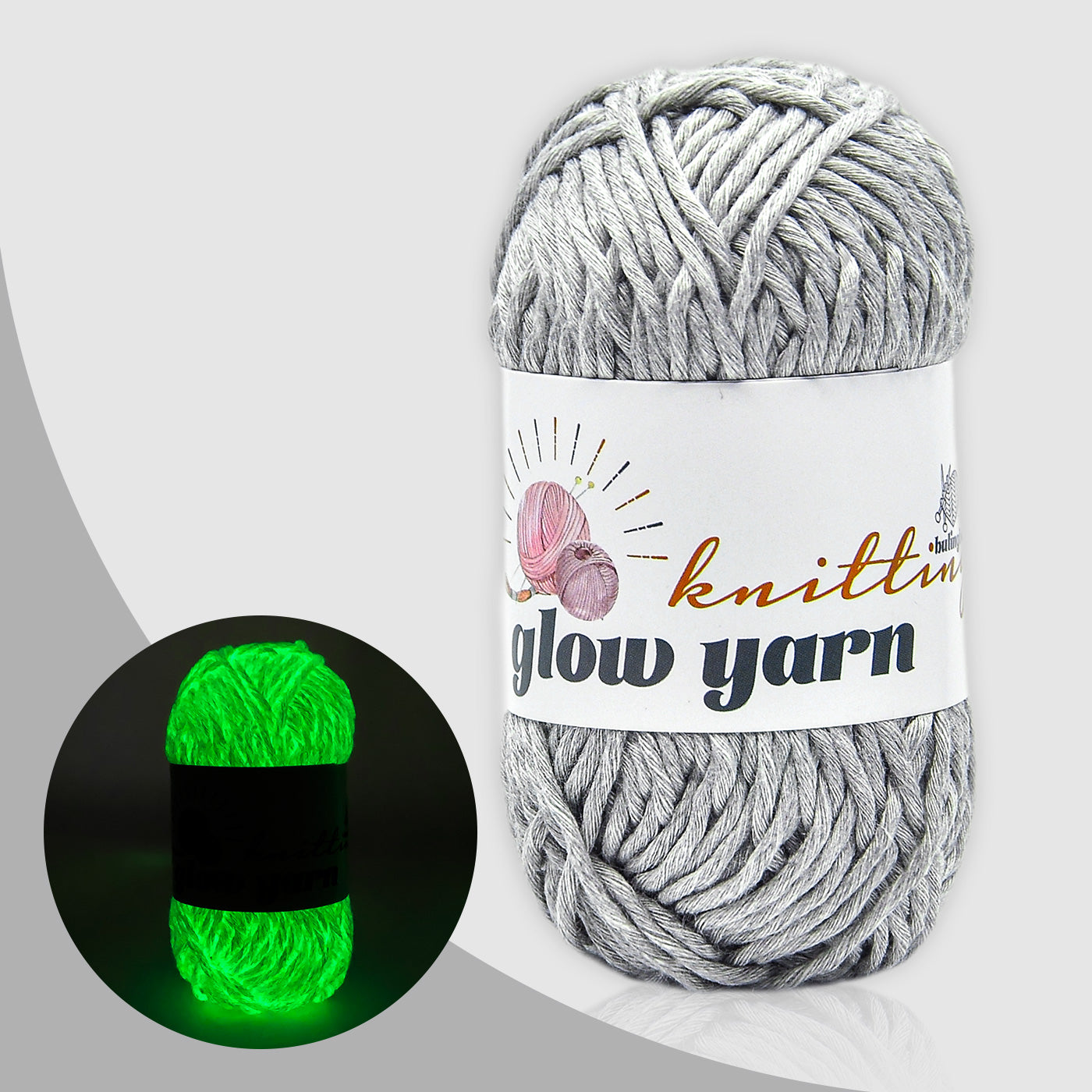 Traditional  High Brightness  Glow-in-the-Dark Yarn（11 color package)