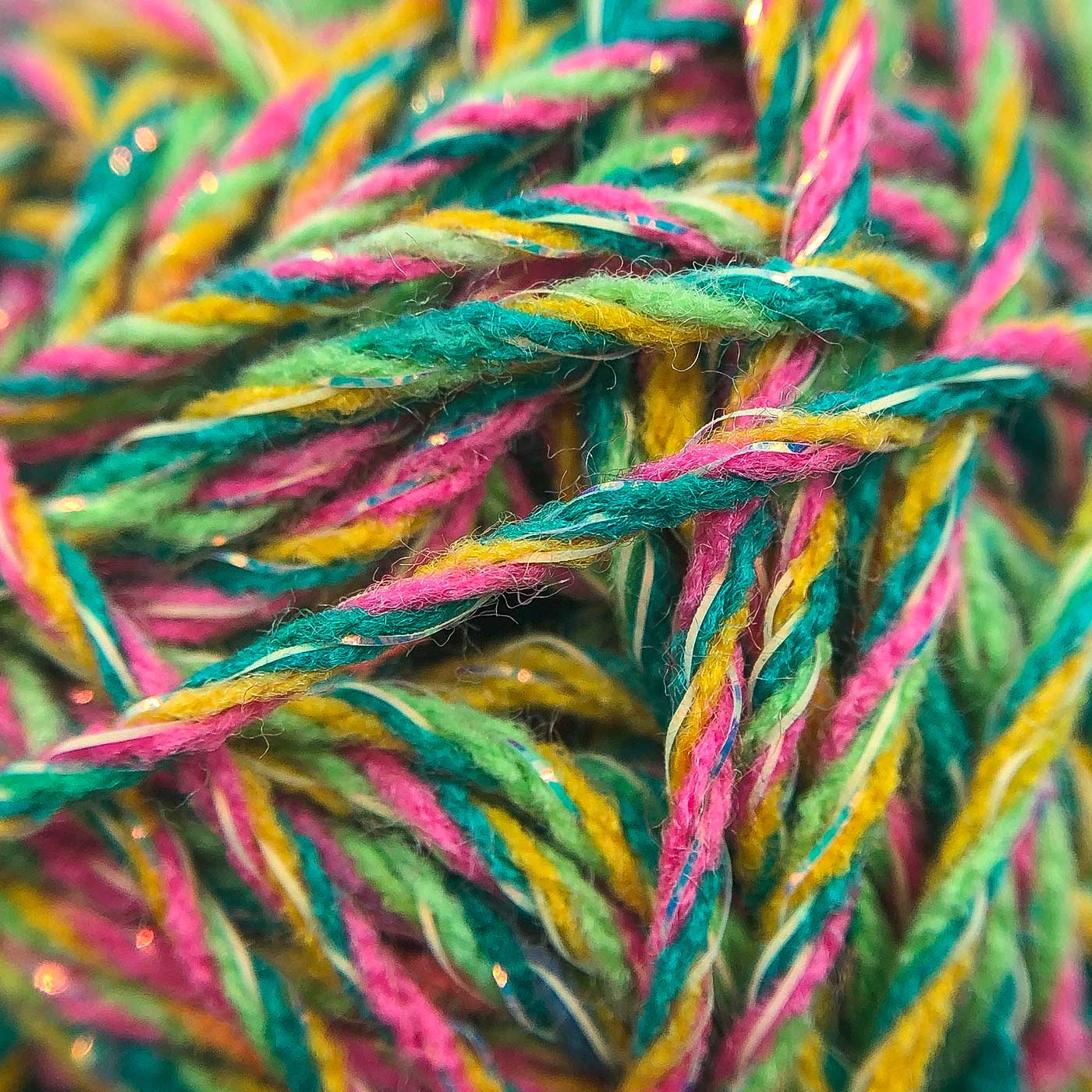 Neon Carnival Acrylic Yarn – Festive Rainbow Yarn for Christmas