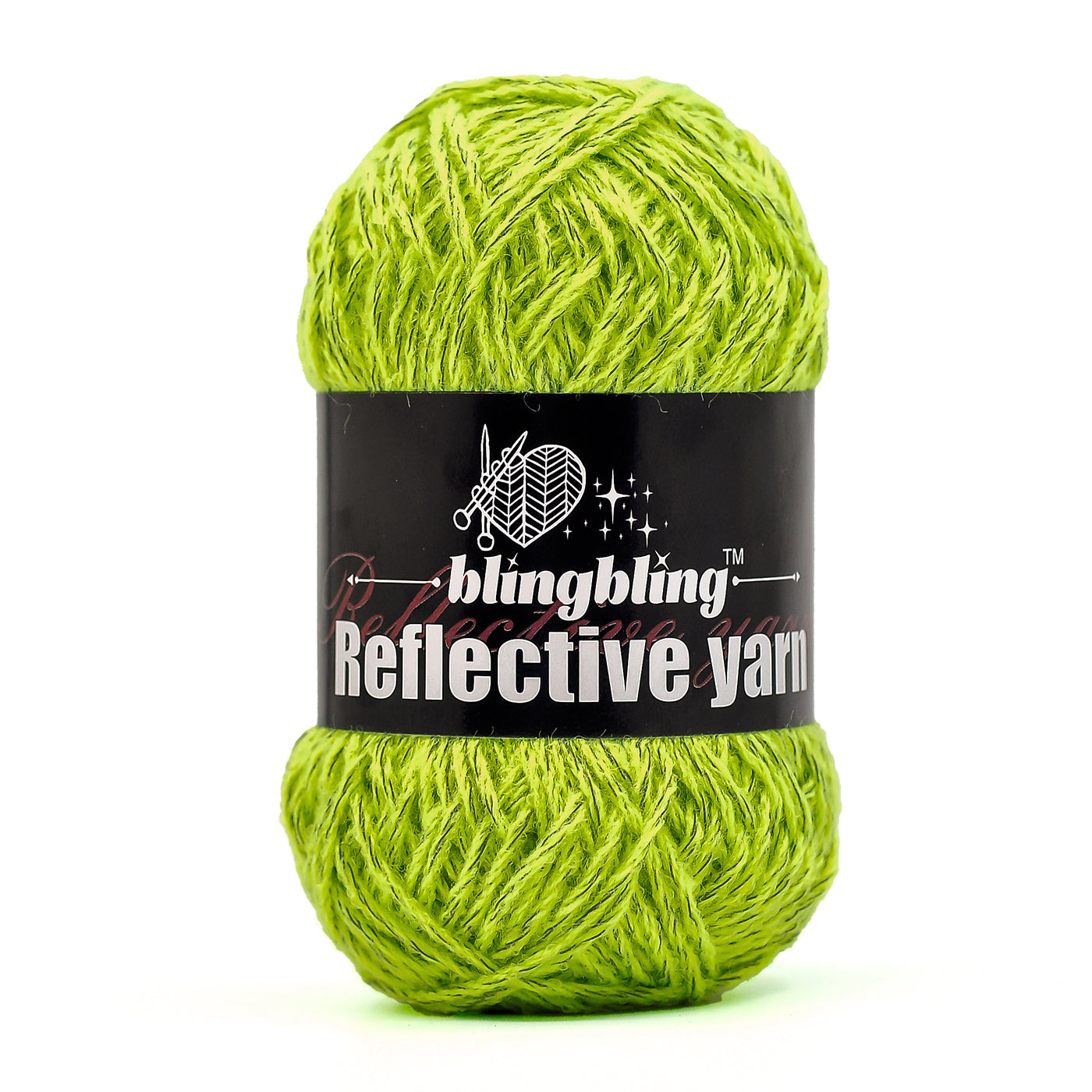 Reflective Yarn - Bright & Safe for Crochet Projects(14 colors)