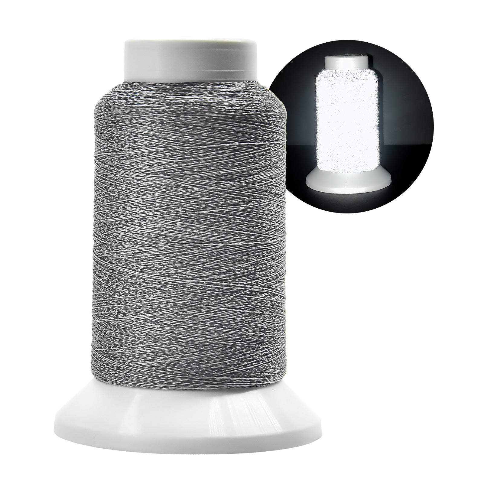 Reflective Embroidery Thread - Premium Quality for Enhanced Visibility and Style（1000M）