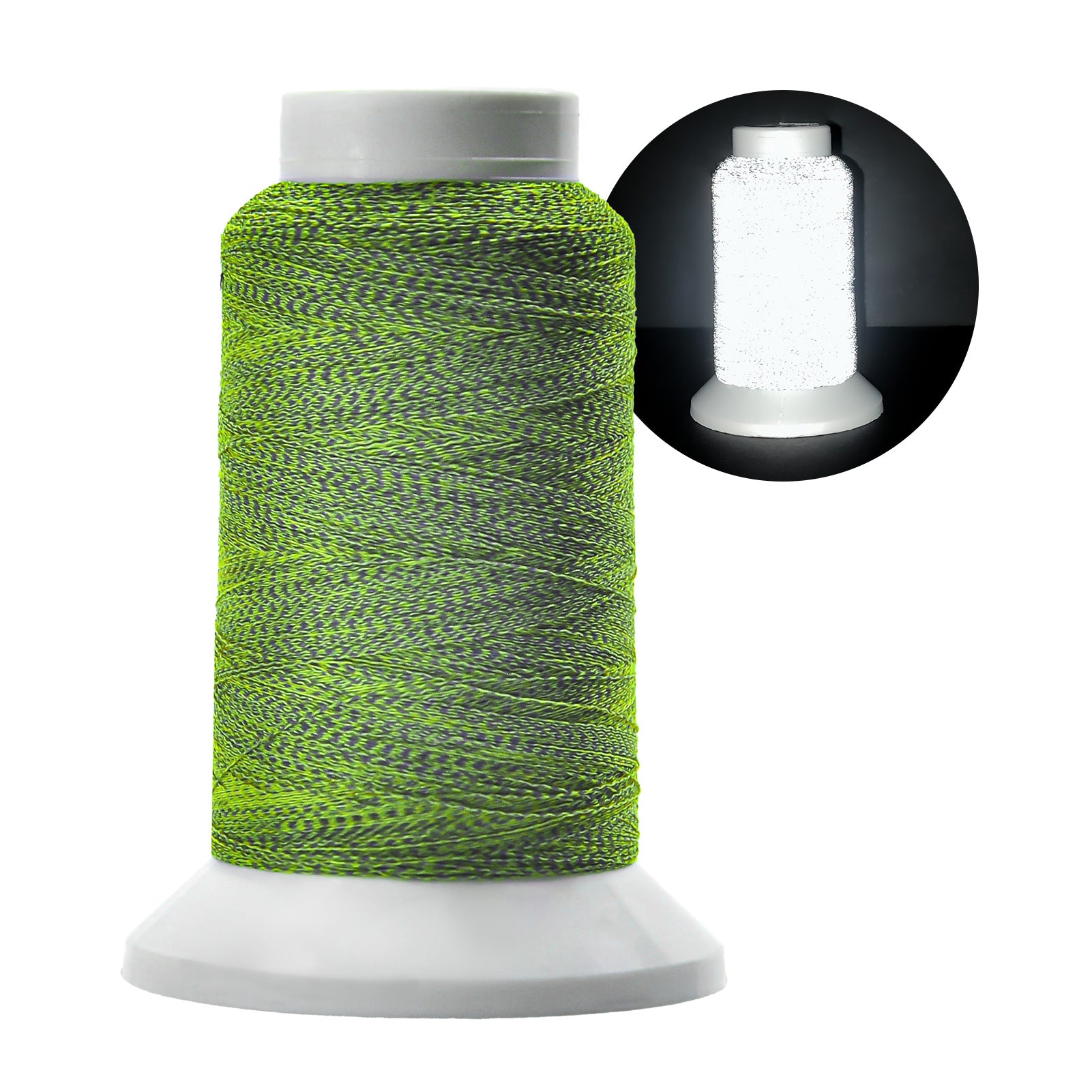 Reflective Embroidery Thread - Premium Quality for Enhanced Visibility and Style（1000M）