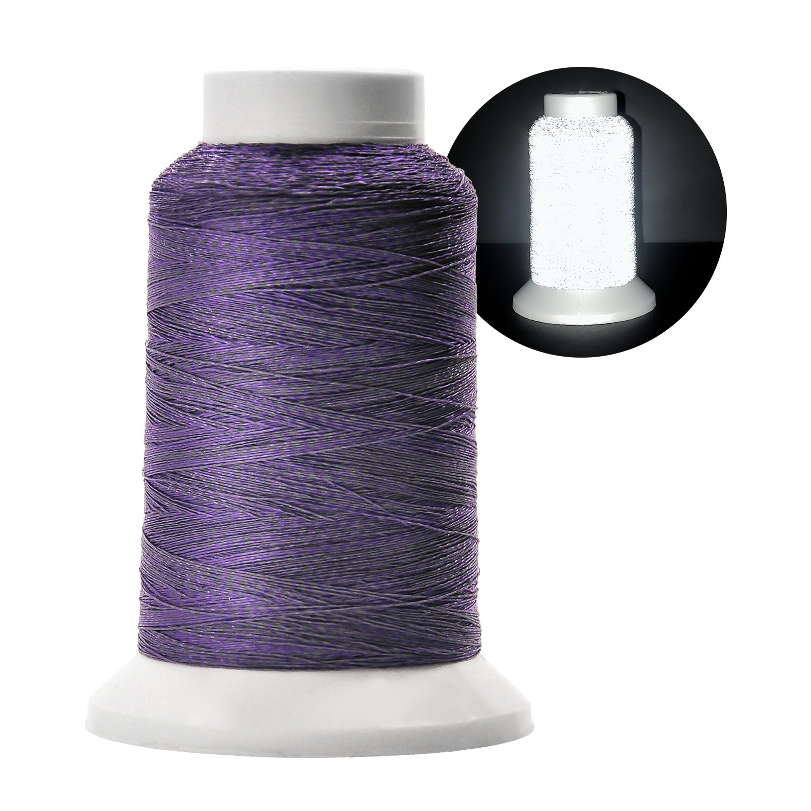 Reflective Embroidery Thread - Premium Quality for Enhanced Visibility and Style（1000M）