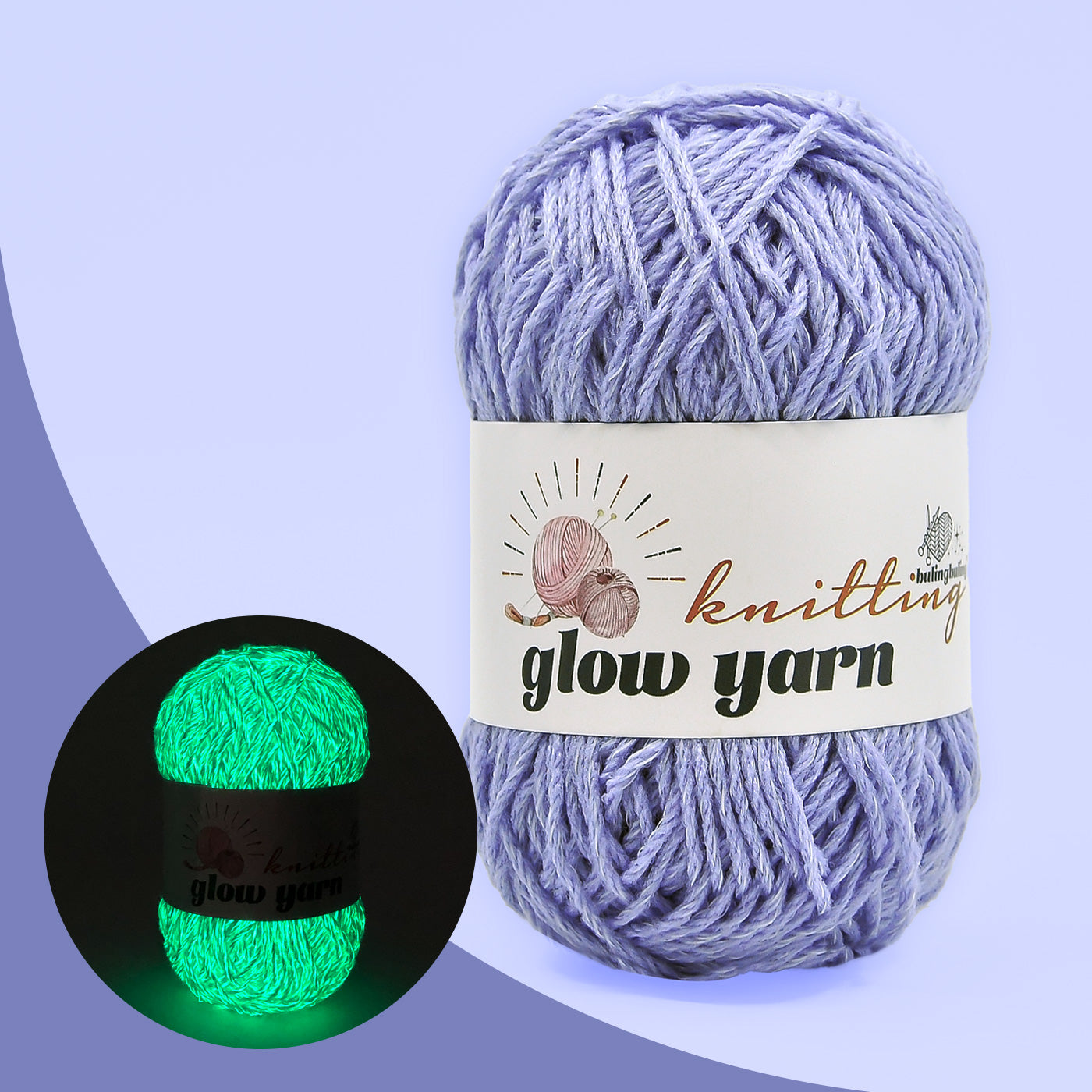 Premium Glow-in-the-Dark Acrylic Yarn