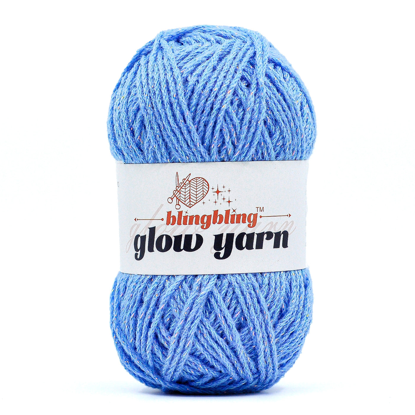 Glow-in-the-Dark Metallic Yarn - Premium Quality for Crochet & Knitting（40 Colors）