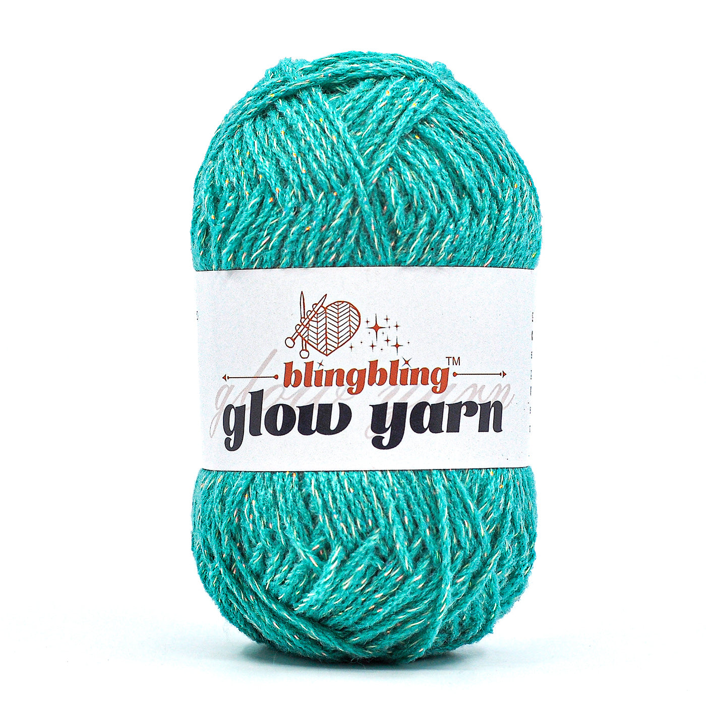 Glow-in-the-Dark Metallic Yarn - Premium Quality for Crochet & Knitting（40 Colors）