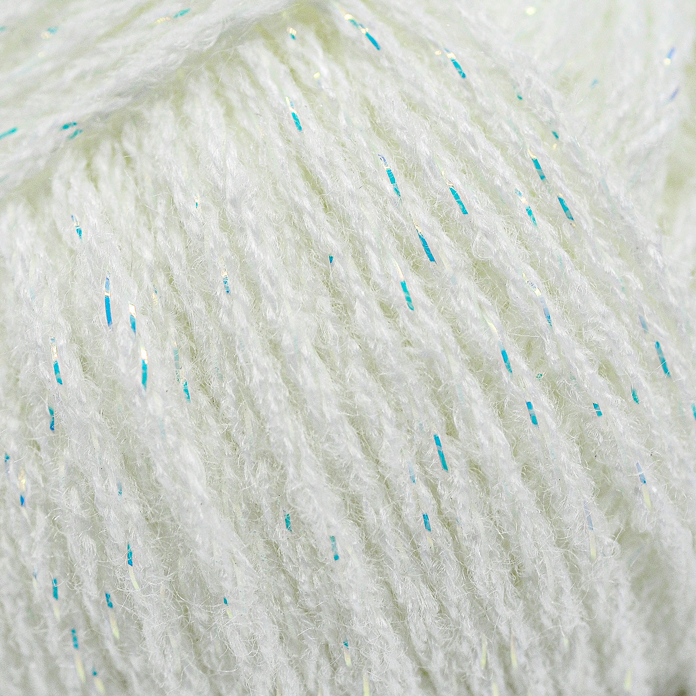 White Metallic Glow Christmas Yarn – Perfect for Festive Crochet Projects