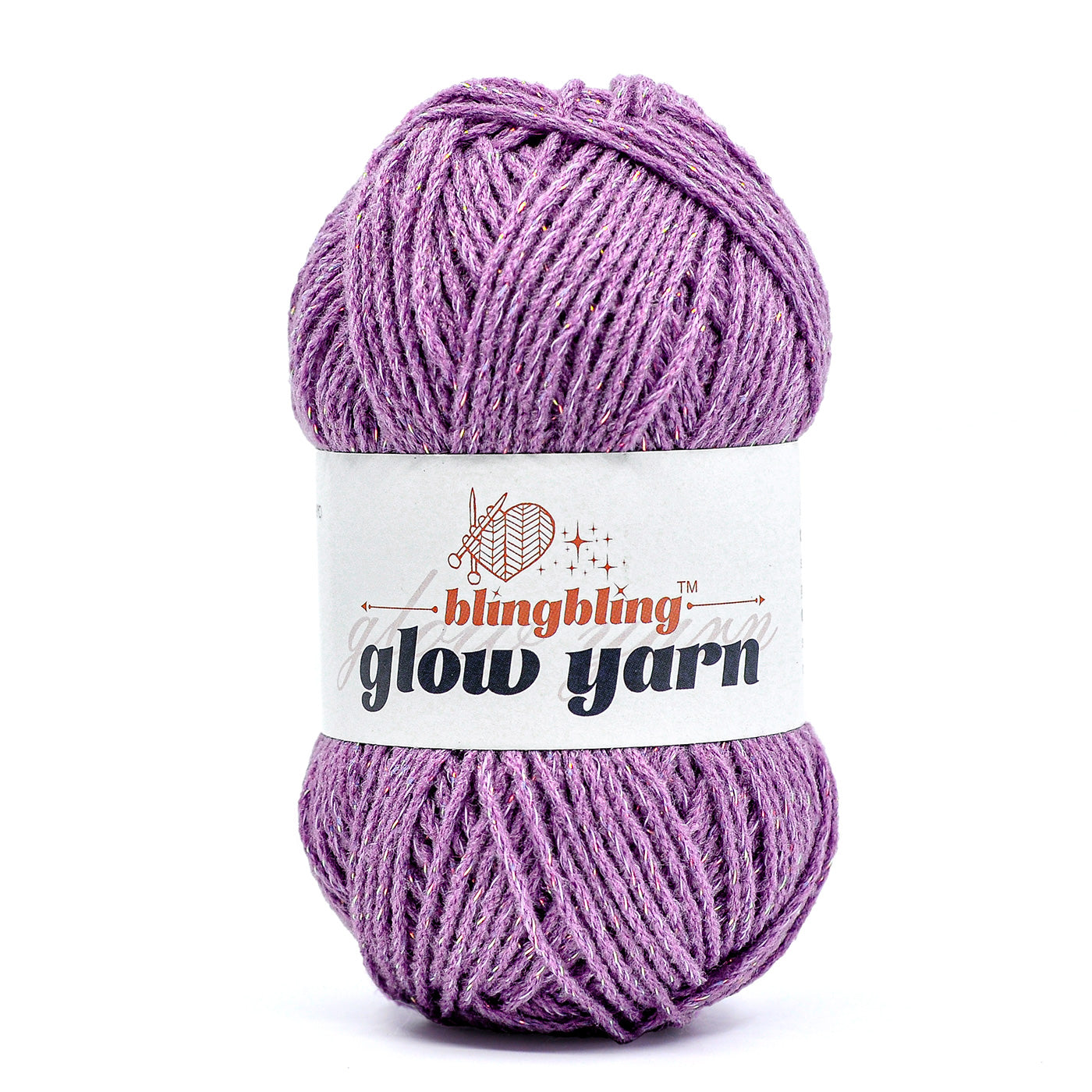 Glow-in-the-Dark Metallic Yarn - Premium Quality for Crochet & Knitting（40 Colors）