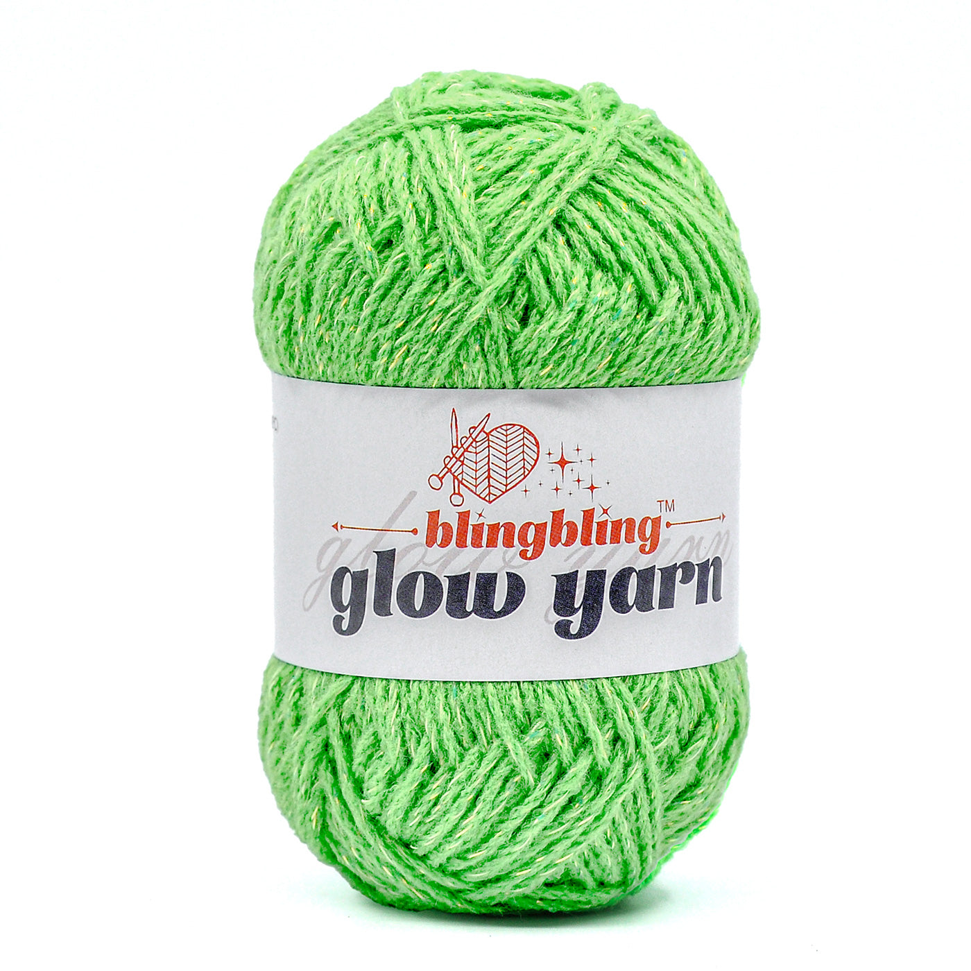 Glow-in-the-Dark Metallic Yarn - Premium Quality for Crochet & Knitting（40 Colors）