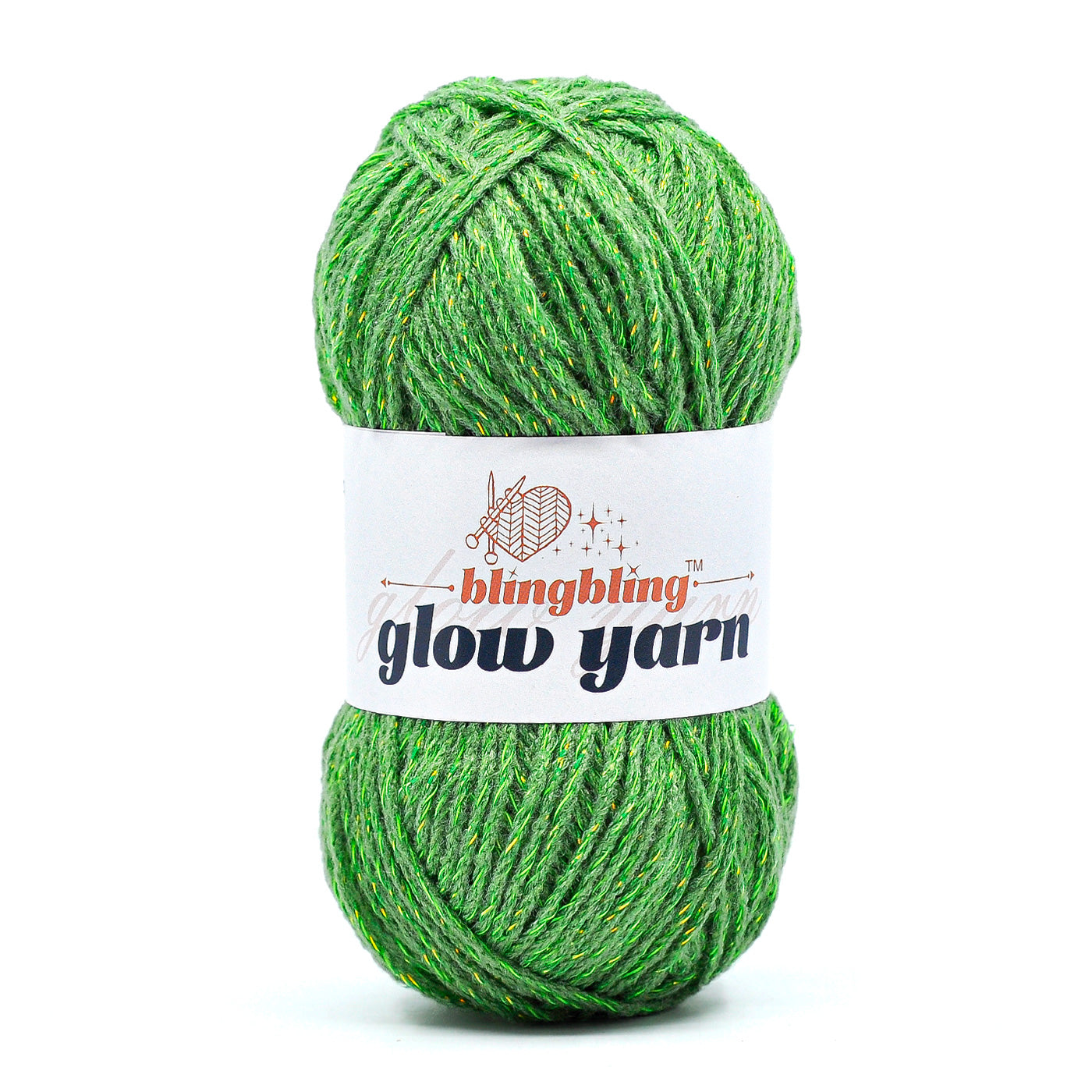 Glow-in-the-Dark Metallic Yarn - Premium Quality for Crochet & Knitting（40 Colors）