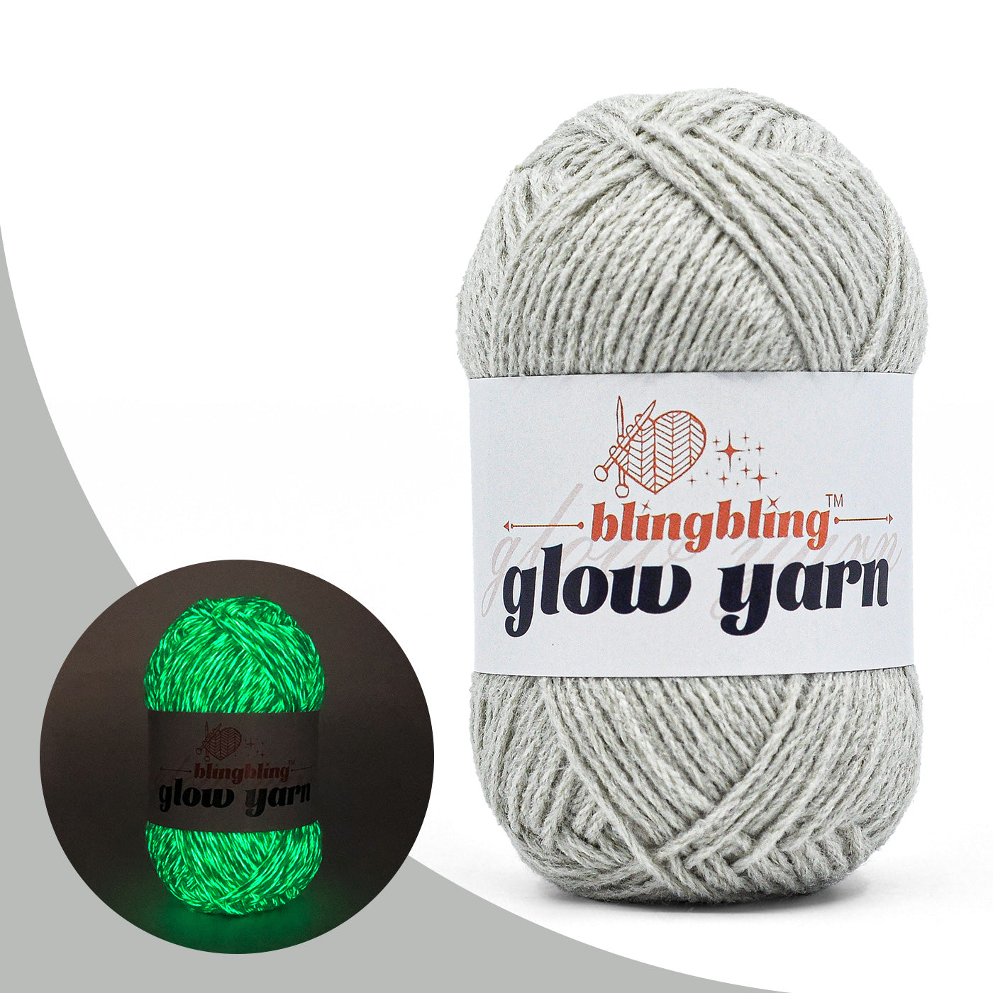 Glow-in-the-Dark Acrylic Yarn - Perfect for Crochet Projects(43 colors)