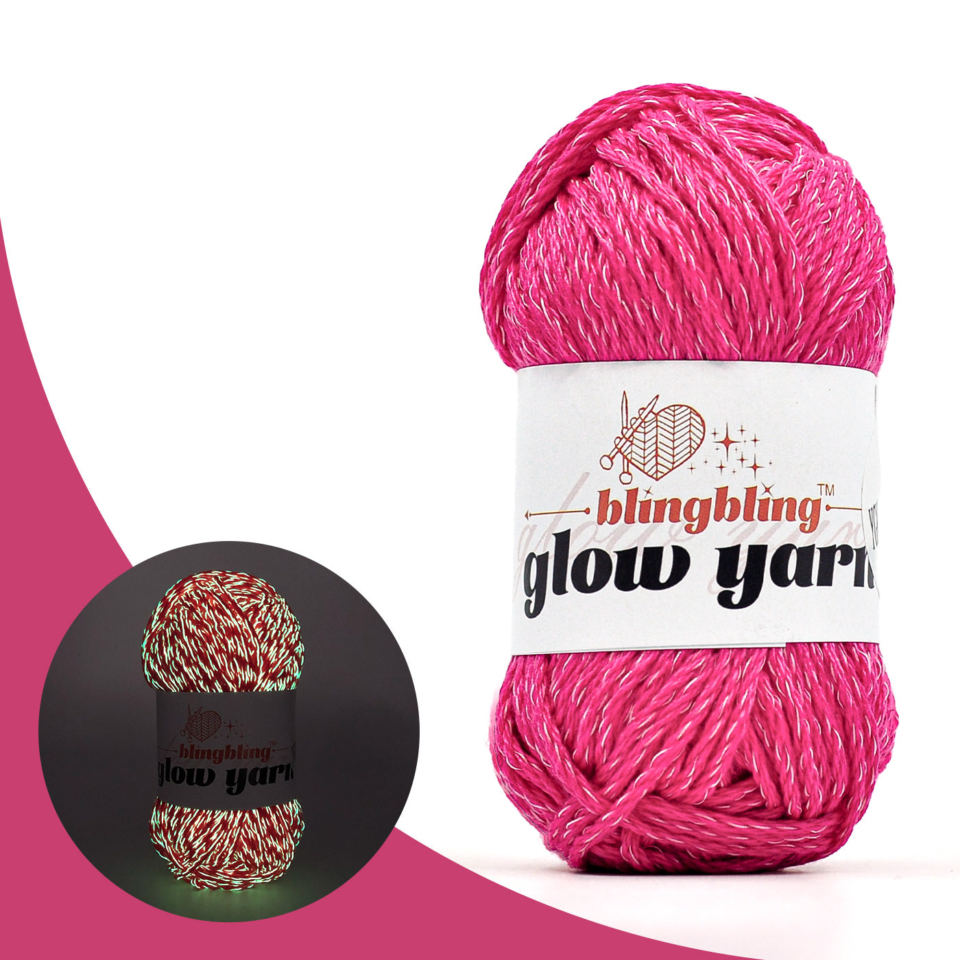 High Brightness Polyester Glow-in-the-Dark Yarn（38 color package)