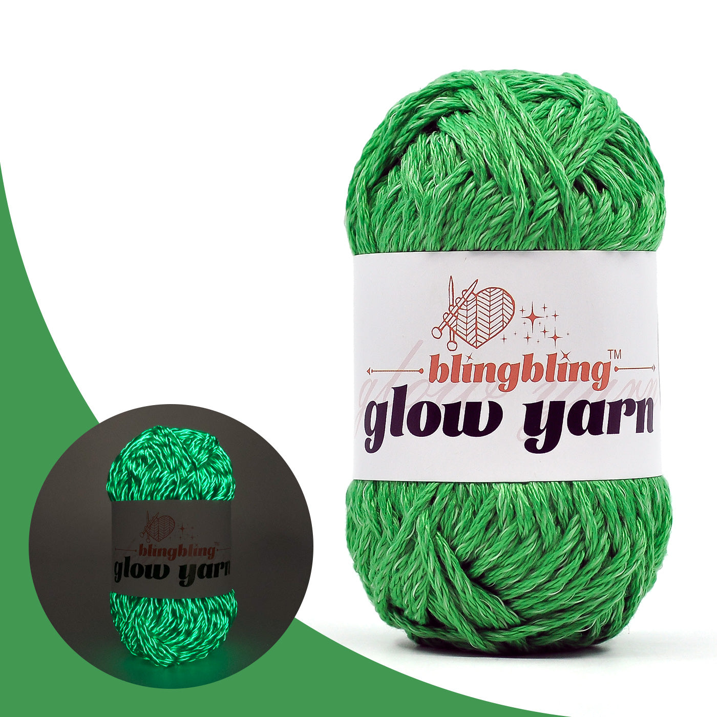 High Brightness Polyester Glow-in-the-Dark Yarn（38 color package)