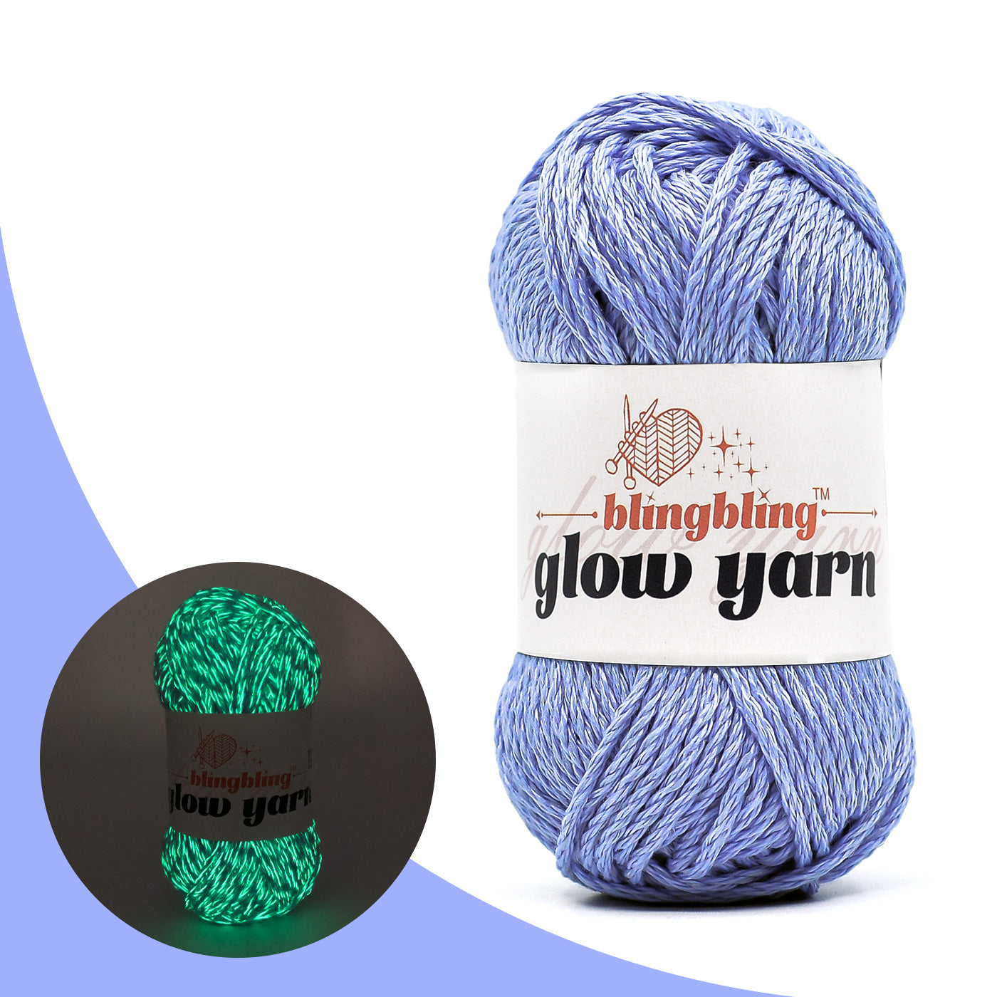 High Brightness Polyester Glow-in-the-Dark Yarn（38 color package)