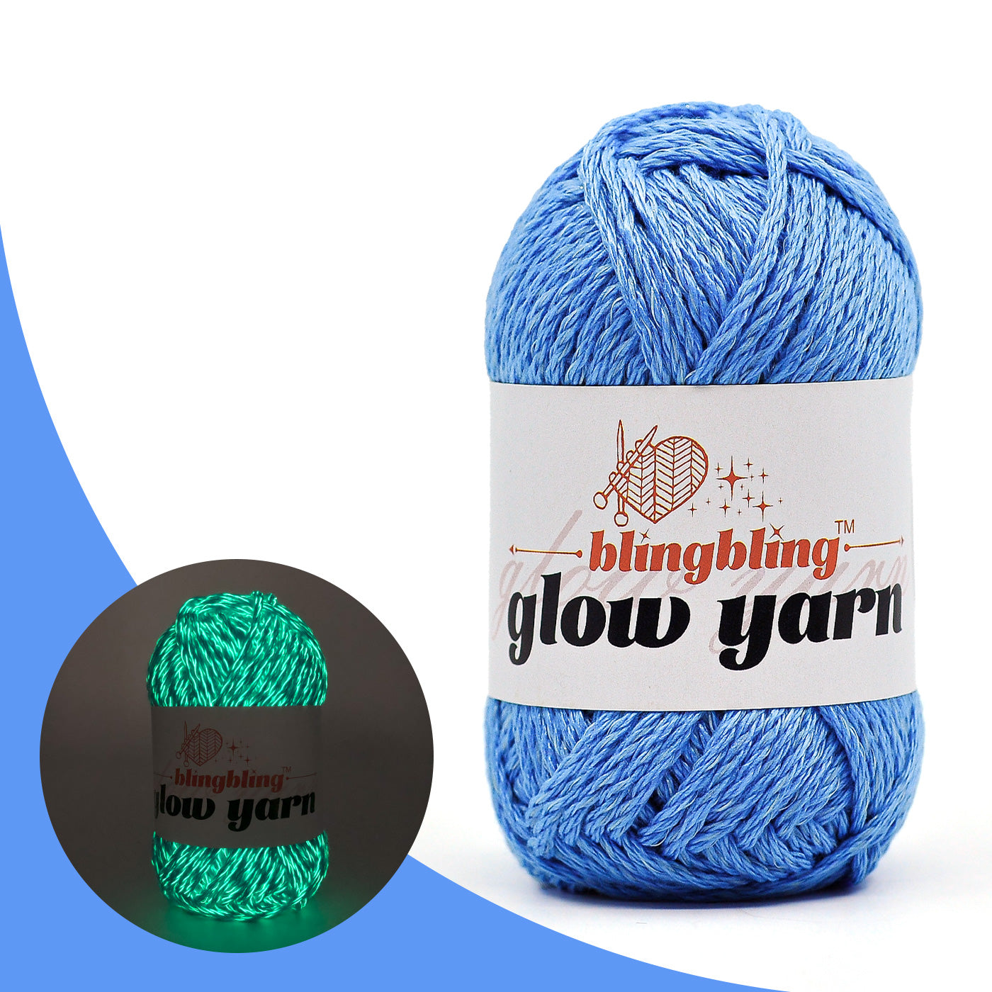 High Brightness Polyester Glow-in-the-Dark Yarn（38 color package)