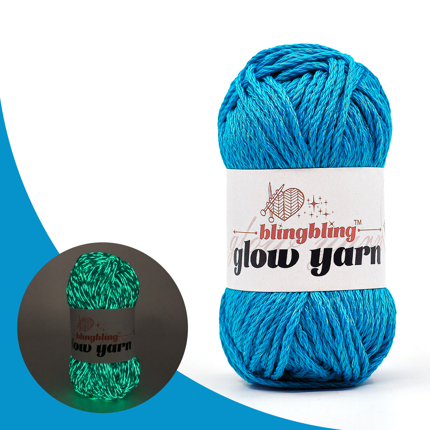 High Brightness Polyester Glow-in-the-Dark Yarn（38 color package)