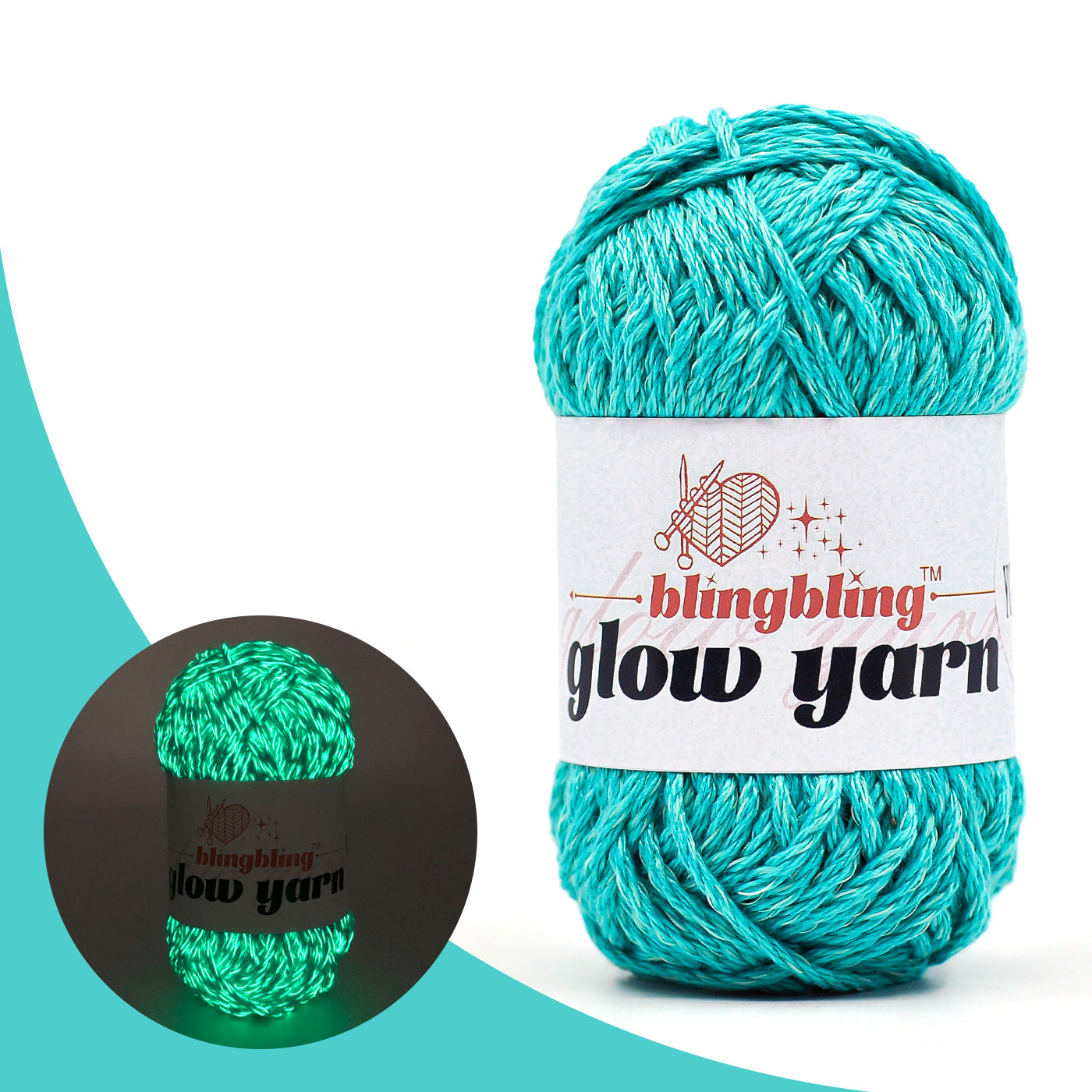 High Brightness Polyester Glow-in-the-Dark Yarn（38 color package)