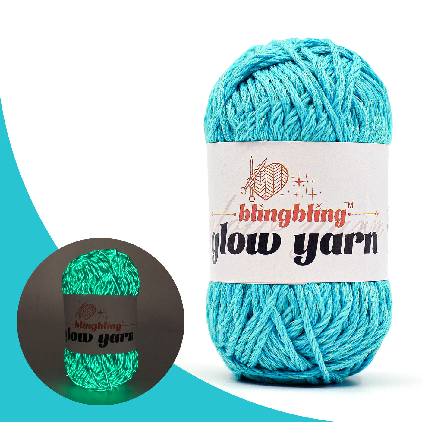 High Brightness Polyester Glow-in-the-Dark Yarn（38 color package)