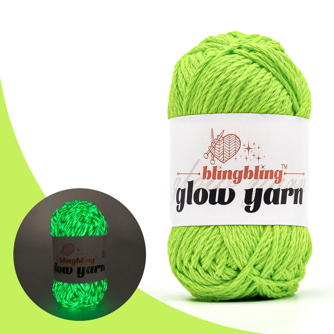 High Brightness Polyester Glow-in-the-Dark Yarn（38 color package)