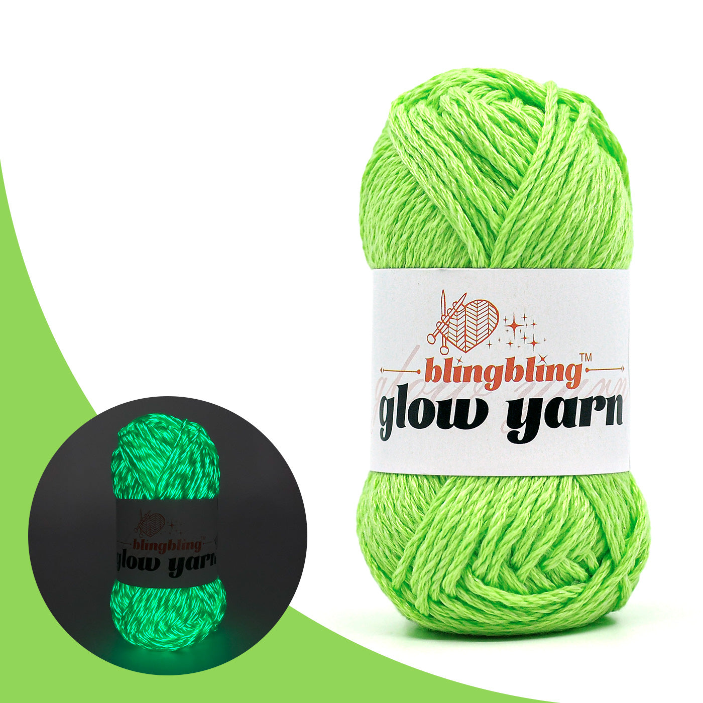 High Brightness Polyester Glow-in-the-Dark Yarn（38 color package)