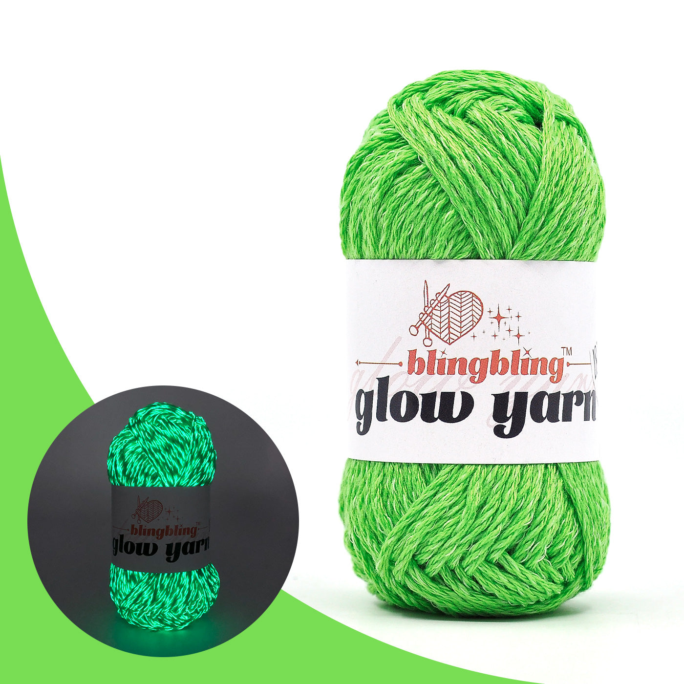 High Brightness Polyester Glow-in-the-Dark Yarn（38 color package)