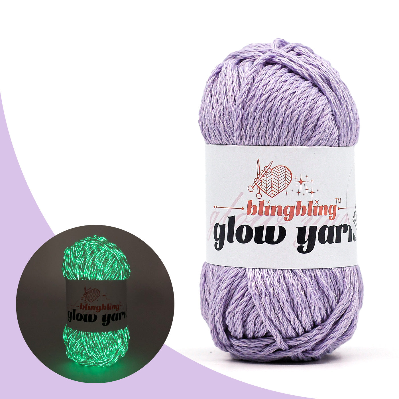 High Brightness Polyester Glow-in-the-Dark Yarn（38 color package)