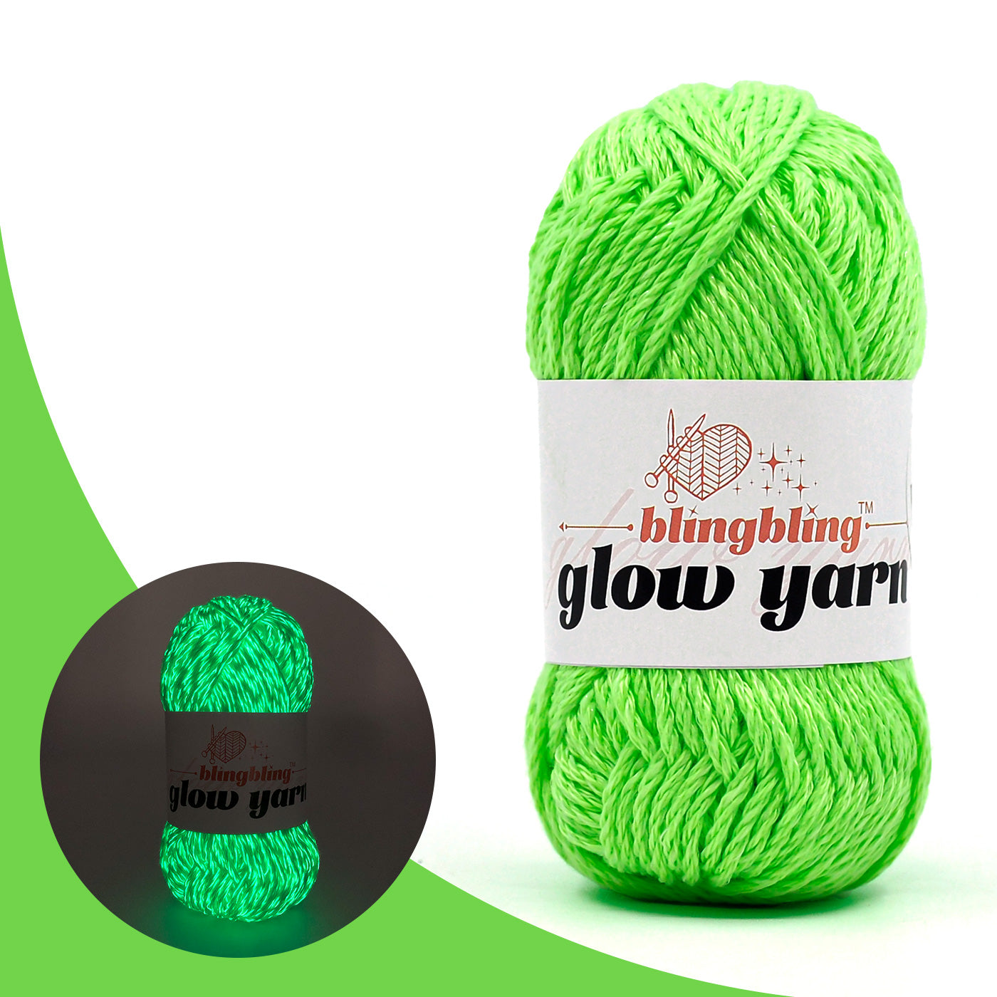 High Brightness Polyester Glow-in-the-Dark Yarn（38 color package)