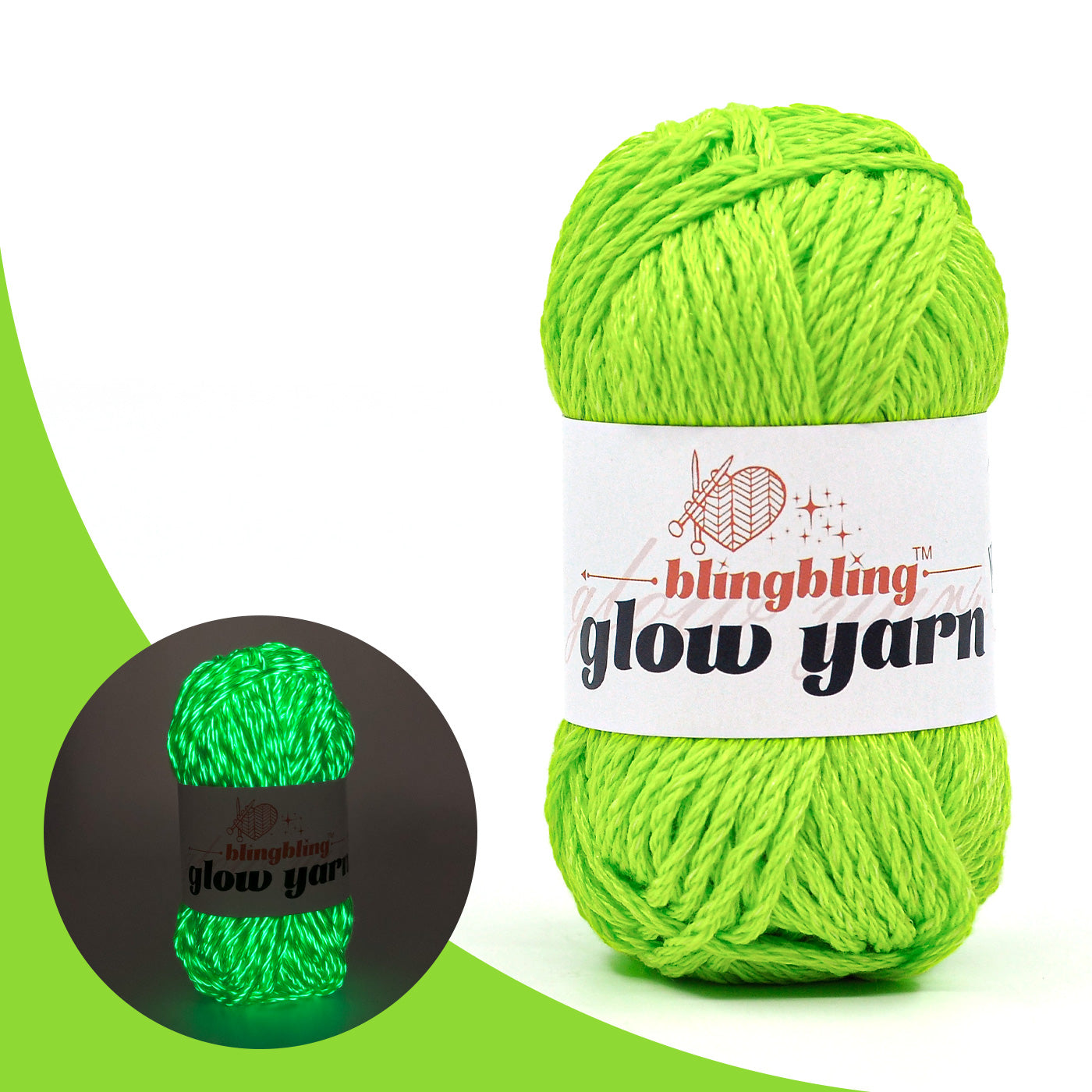 High Brightness Polyester Glow-in-the-Dark Yarn（38 color package)