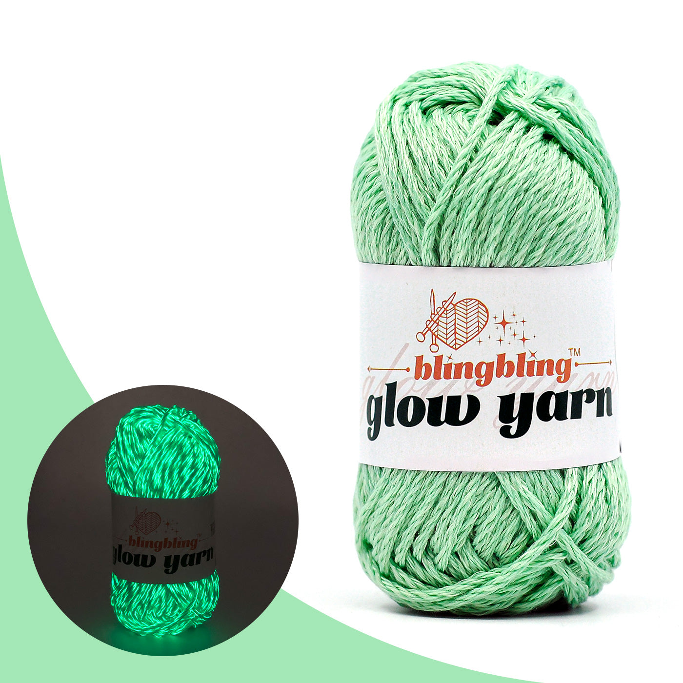 High Brightness Polyester Glow-in-the-Dark Yarn（38 color package)