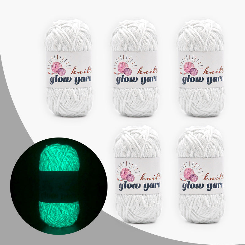 High Gloss Polyester Glow in the Dark Yarn(5PCS)