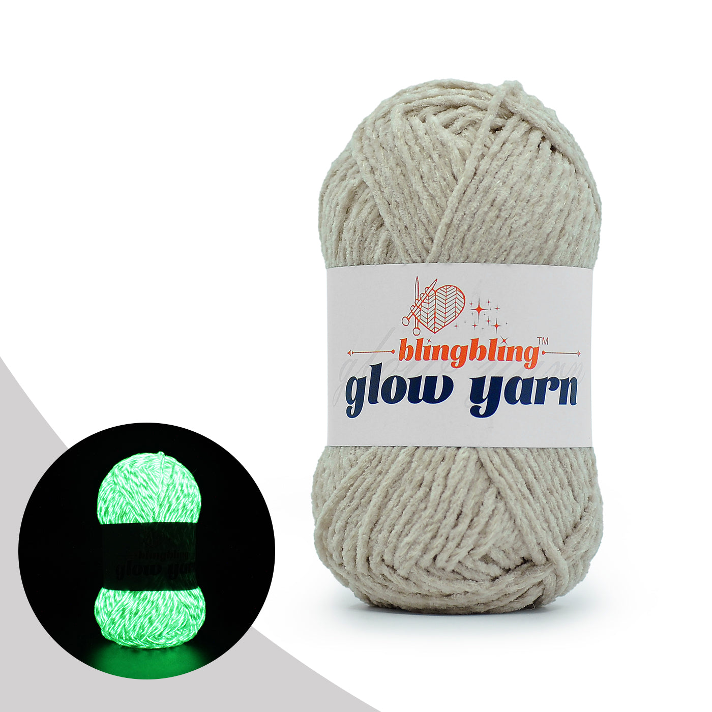 Premium Glow-in-the-Dark Chenille Yarn(41 colors)