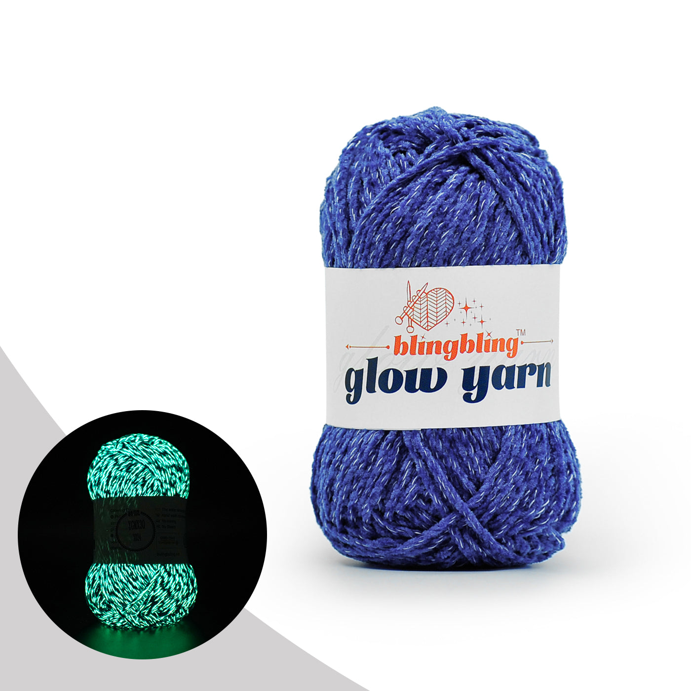 Premium Glow-in-the-Dark Chenille Yarn(41 colors)