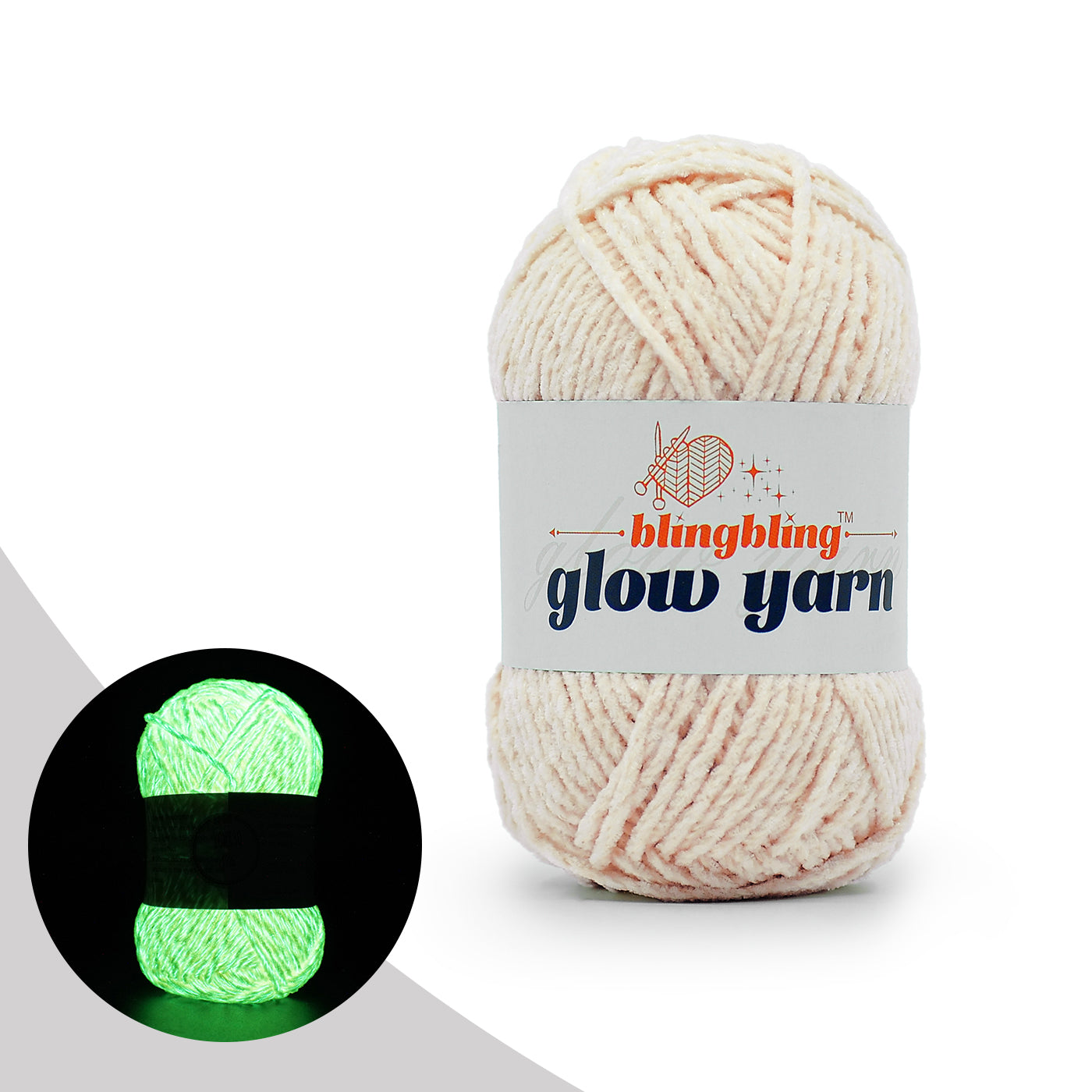 Premium Glow-in-the-Dark Chenille Yarn(41 colors)