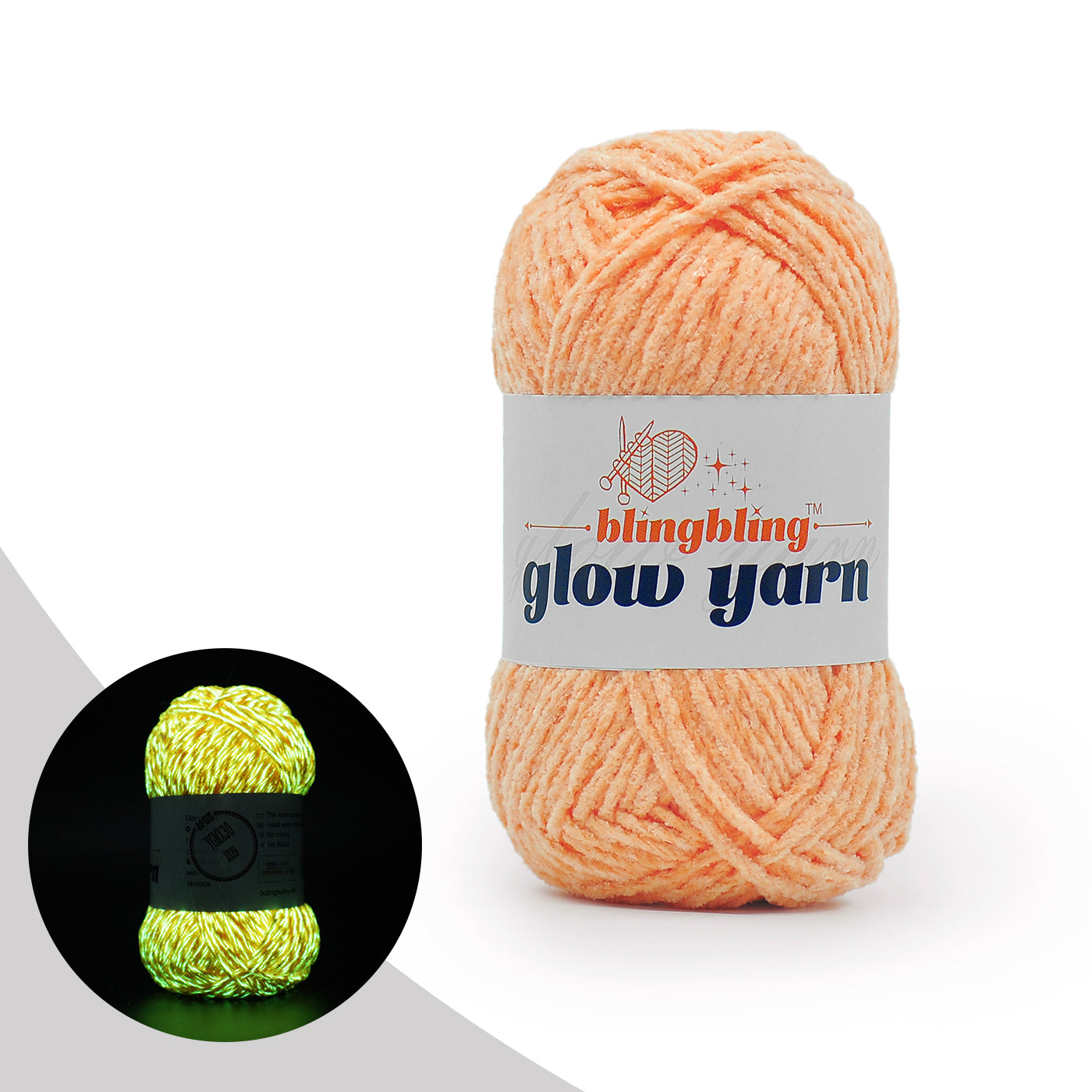 Premium Glow-in-the-Dark Chenille Yarn(41 colors)