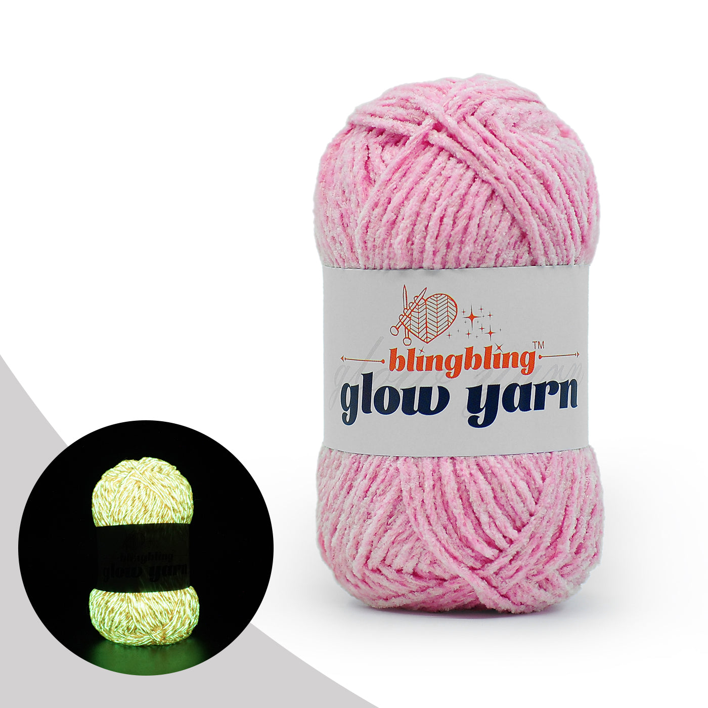 Premium Glow-in-the-Dark Chenille Yarn(41 colors)