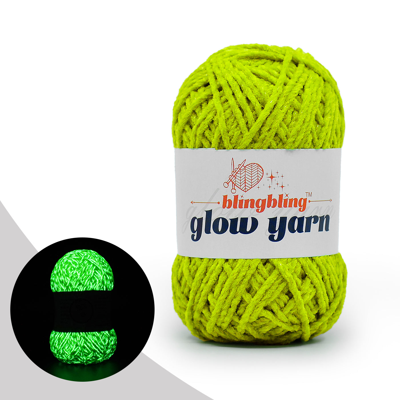 Premium Glow-in-the-Dark Chenille Yarn(41 colors)