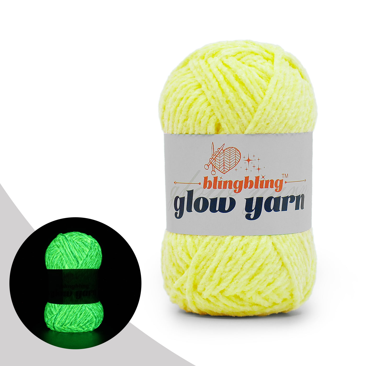 Premium Glow-in-the-Dark Chenille Yarn(41 colors)