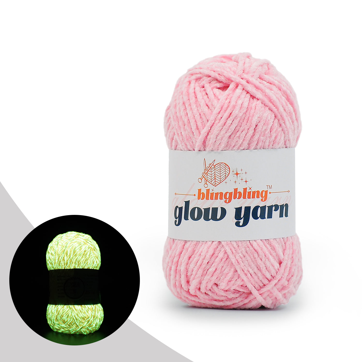 Premium Glow-in-the-Dark Chenille Yarn(41 colors)