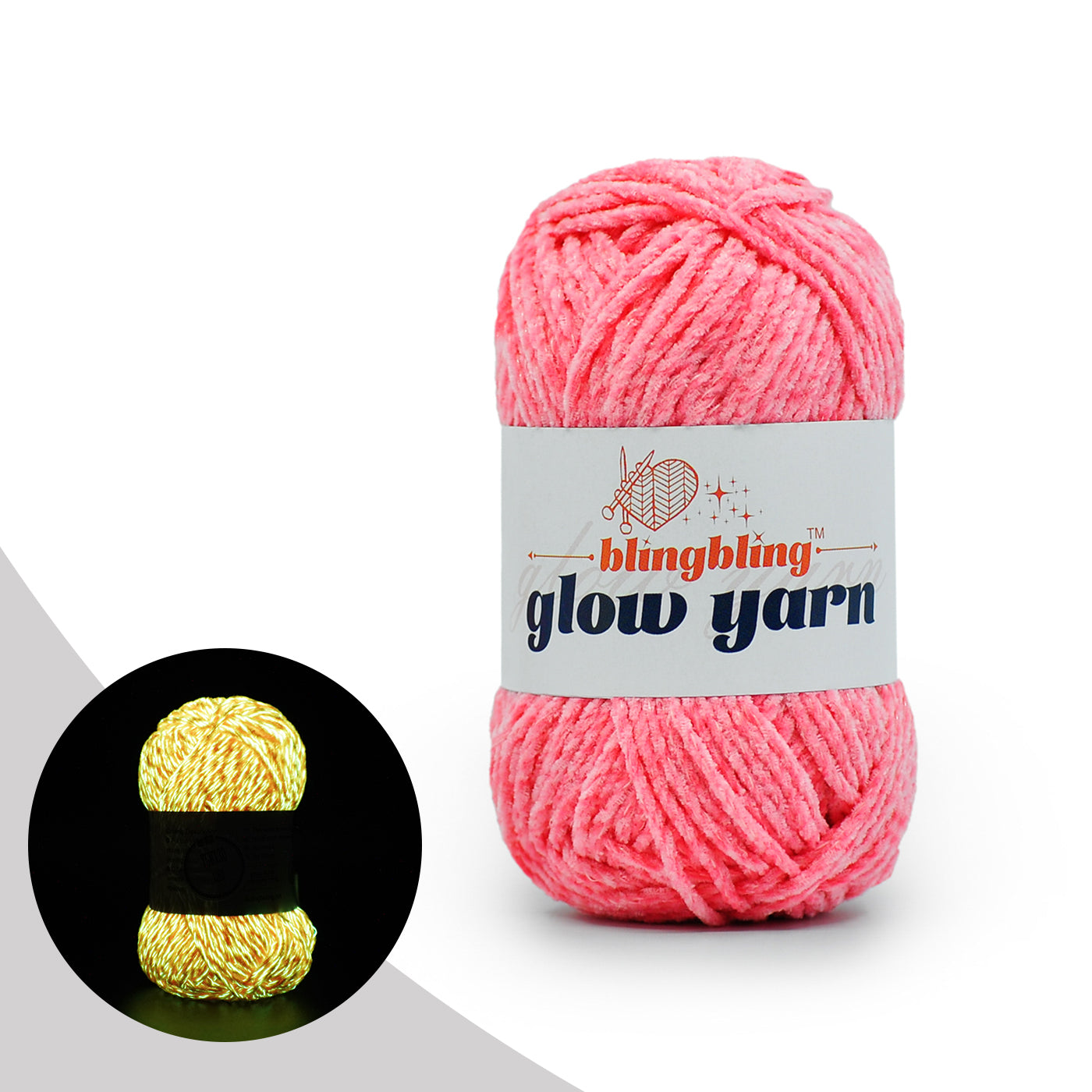 Premium Glow-in-the-Dark Chenille Yarn(41 colors)