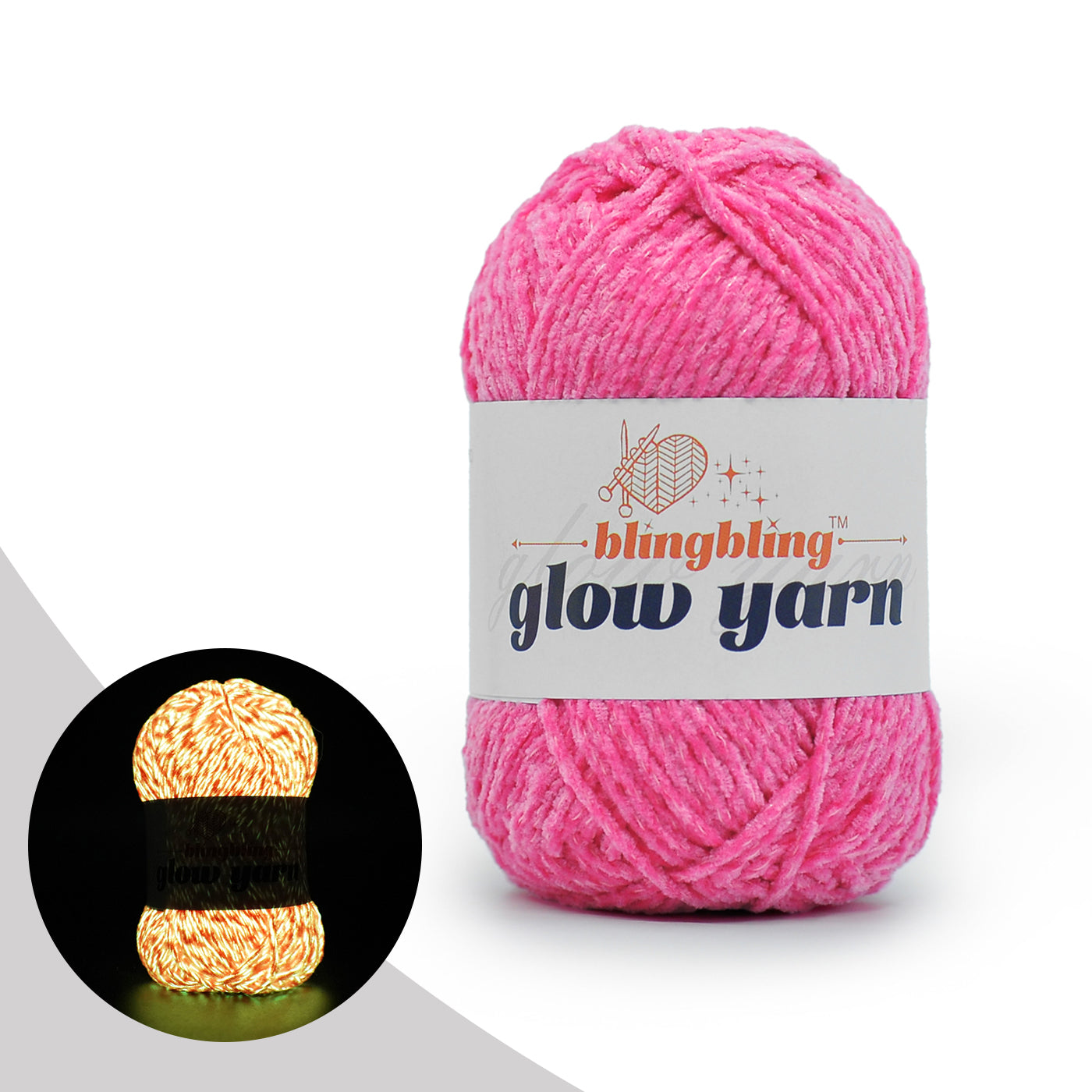 Premium Glow-in-the-Dark Chenille Yarn(41 colors)