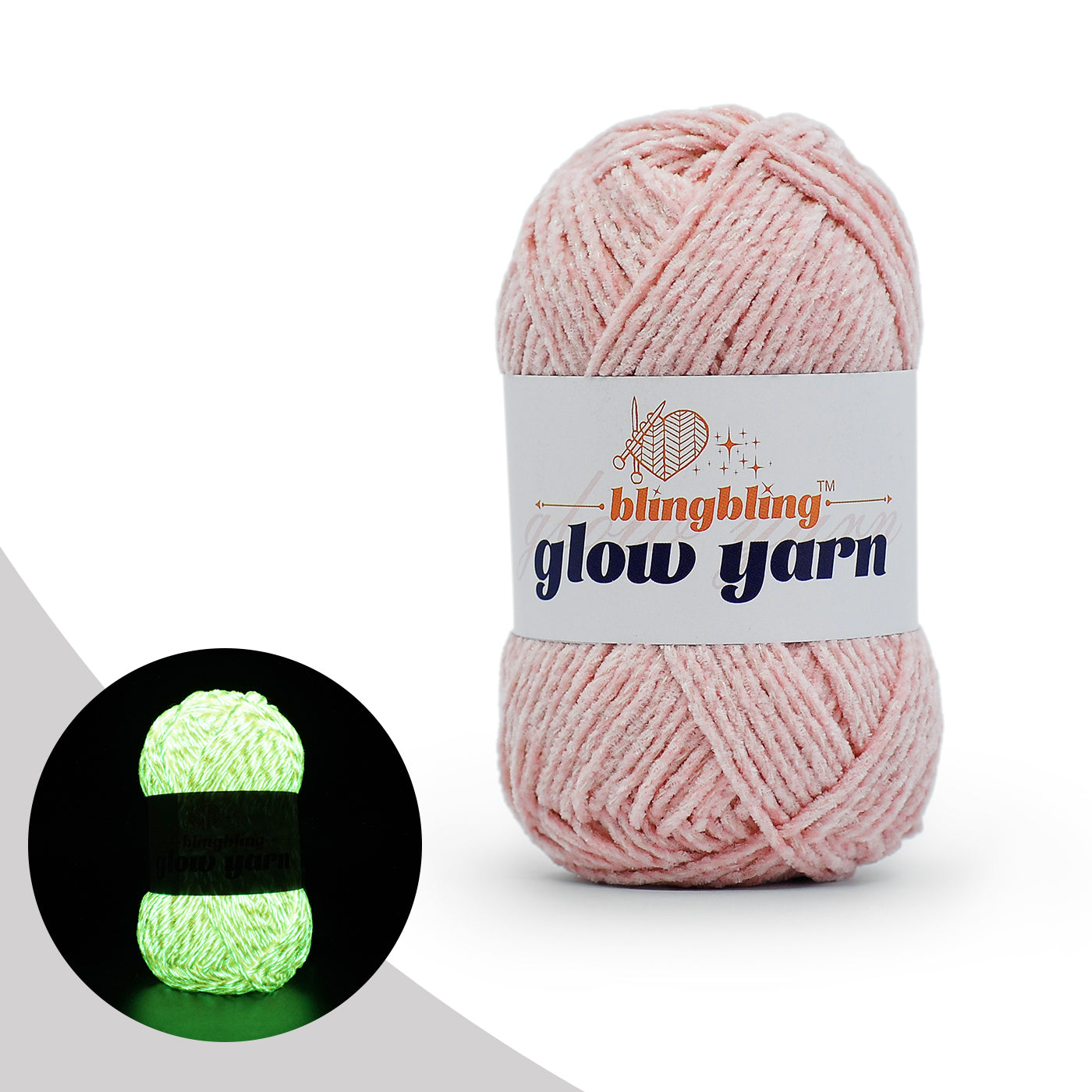 Premium Glow-in-the-Dark Chenille Yarn(41 colors)