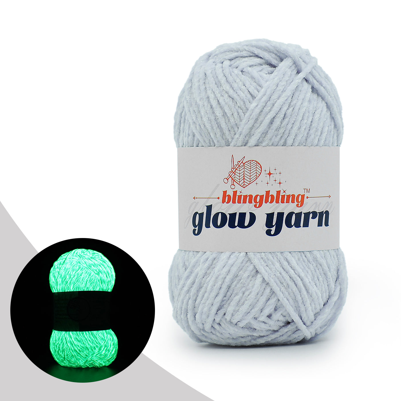 Premium Glow-in-the-Dark Chenille Yarn(41 colors)