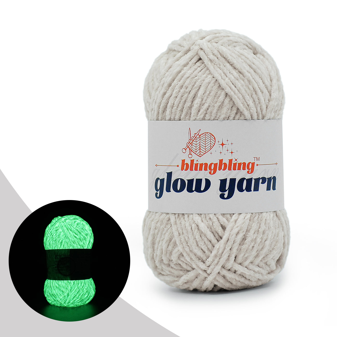 Premium Glow-in-the-Dark Chenille Yarn(41 colors)