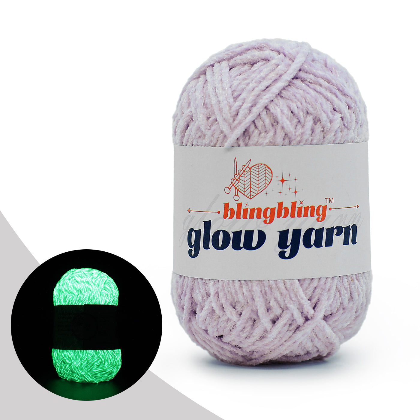 Premium Glow-in-the-Dark Chenille Yarn(41 colors)