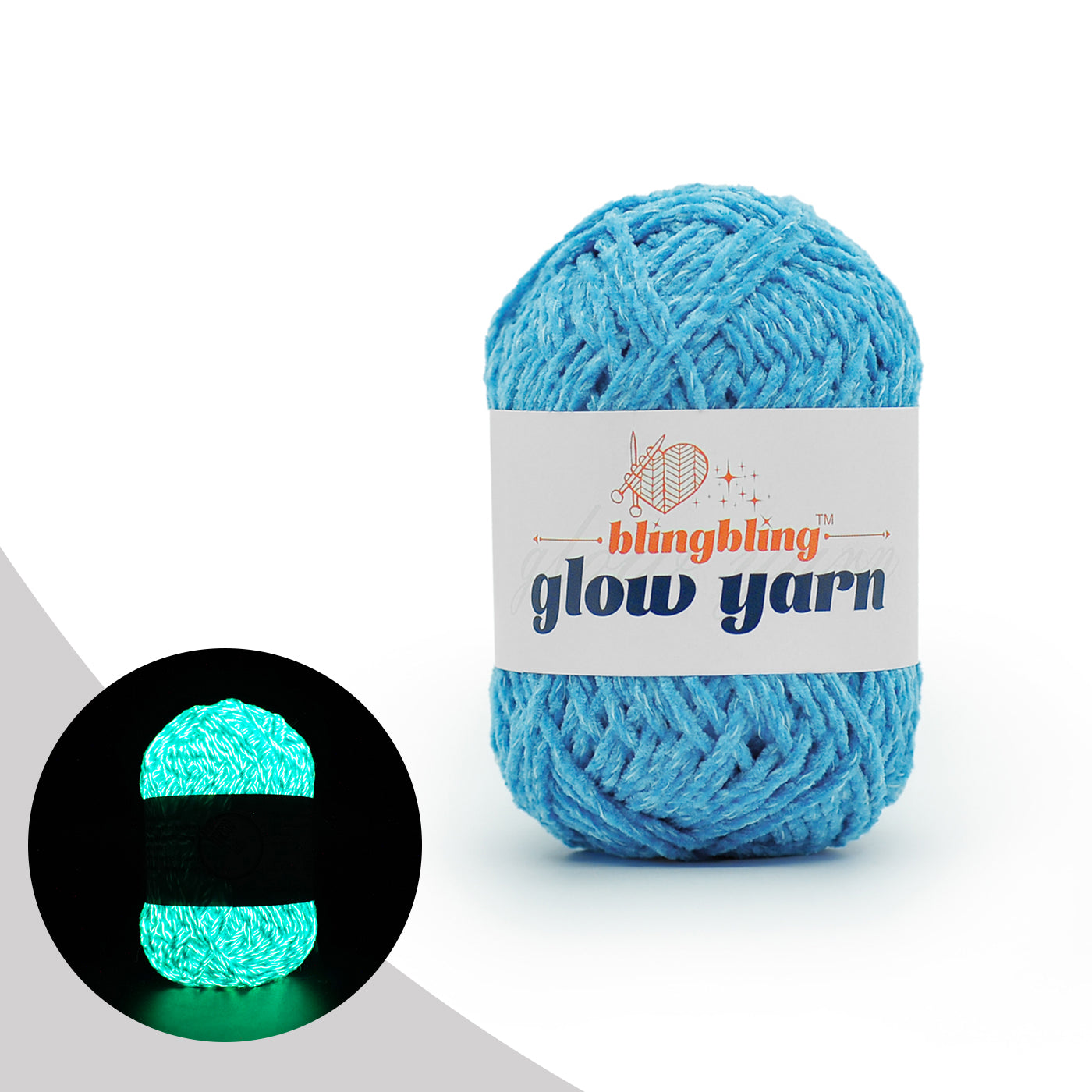 Premium Glow-in-the-Dark Chenille Yarn(41 colors)