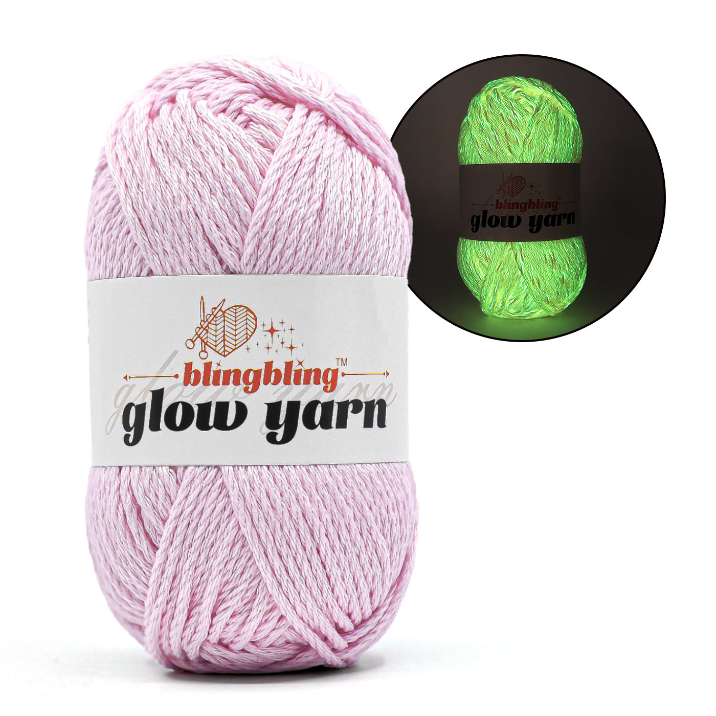 2024 New Premium Glow-in-the-Dark Yarns（5 color package)