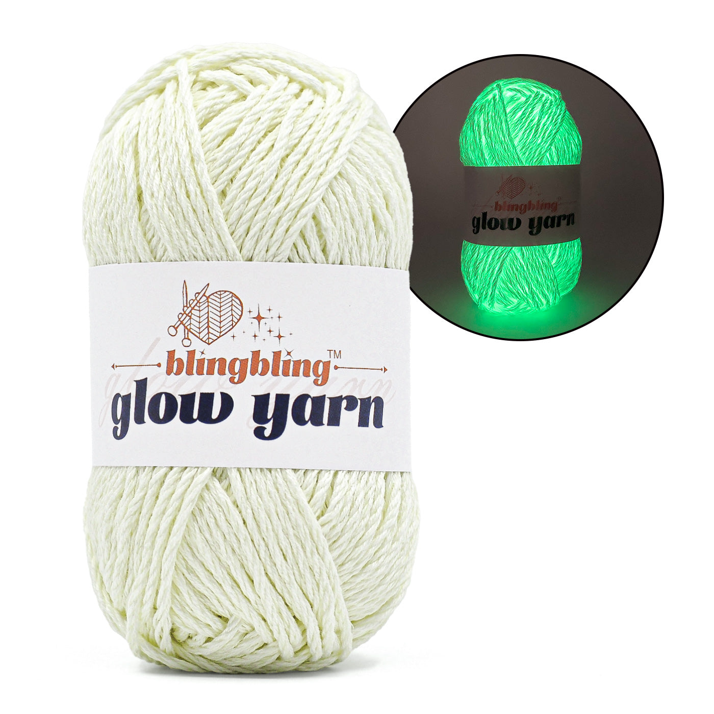 2024 New Premium Glow-in-the-Dark Yarns（5 color package)